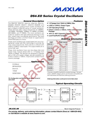 DS4125D+ datasheet  